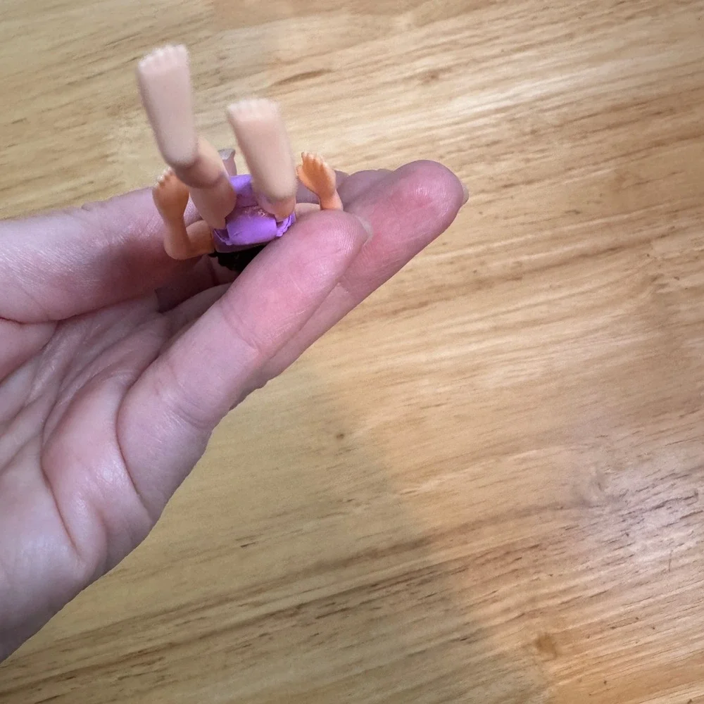Polly‎ Pocket Doll Purple Bikini 2005 Mattel Beach Vacation Play